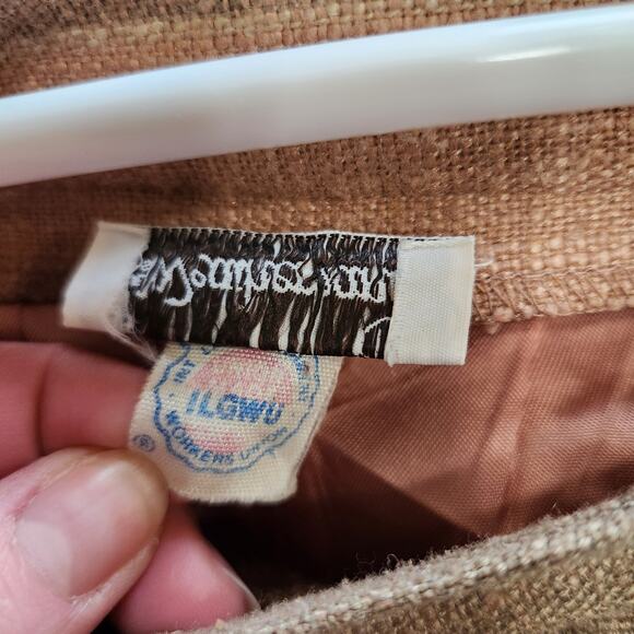 Vintage Weathervane Plaid Midi A-Line Skirt Multicolor With Pockets Size 12 - Picture 8 of 8